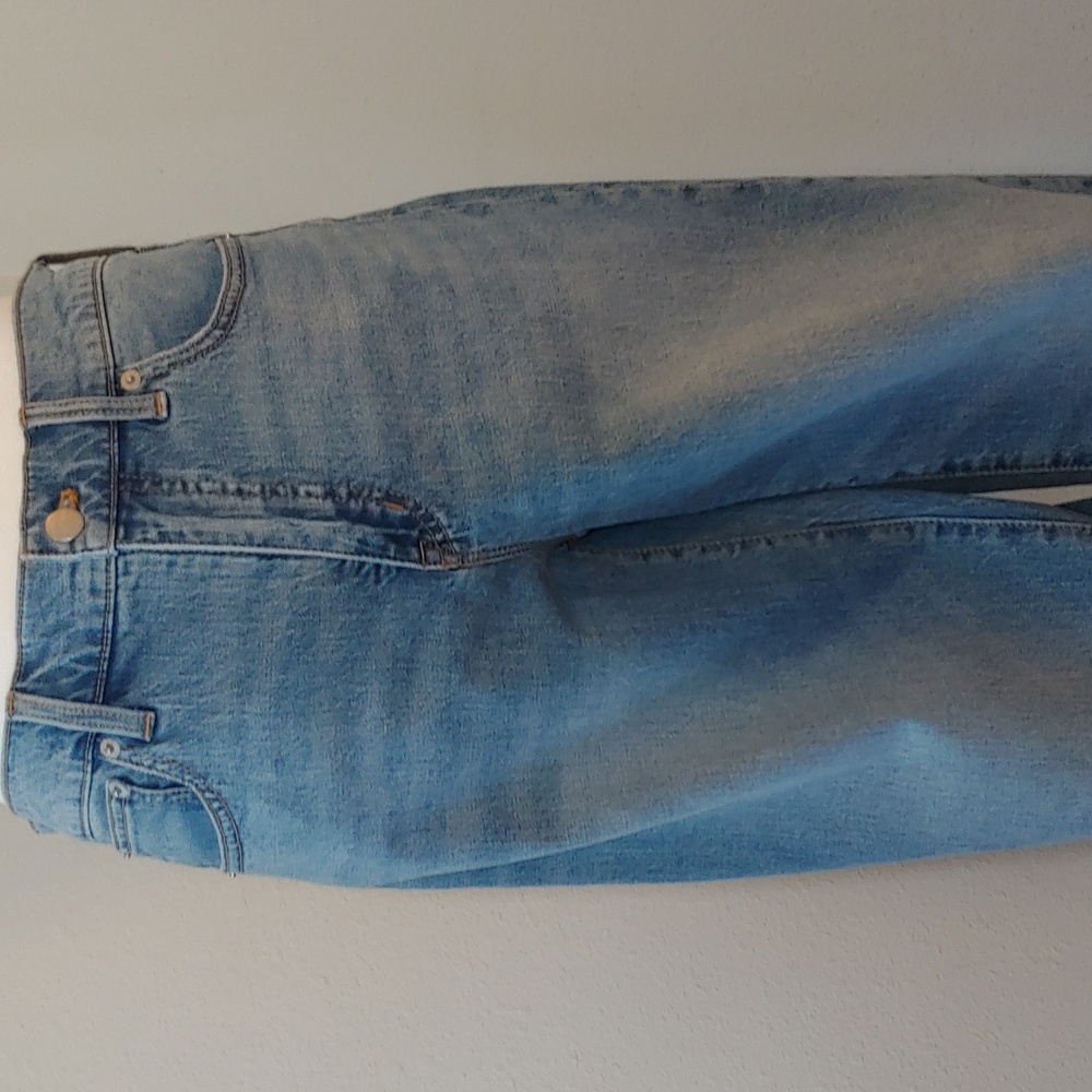 J.Crew High-Rise Slim Wide Leg Jeans in Classic Blue Women's Size 28 NWT - Picture 15 of 17